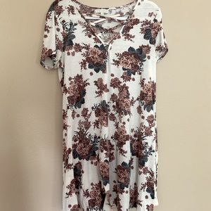 Women’s large cotton ribbed dress